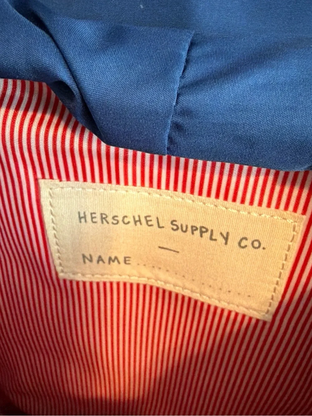 Herschel Supply Company inside has